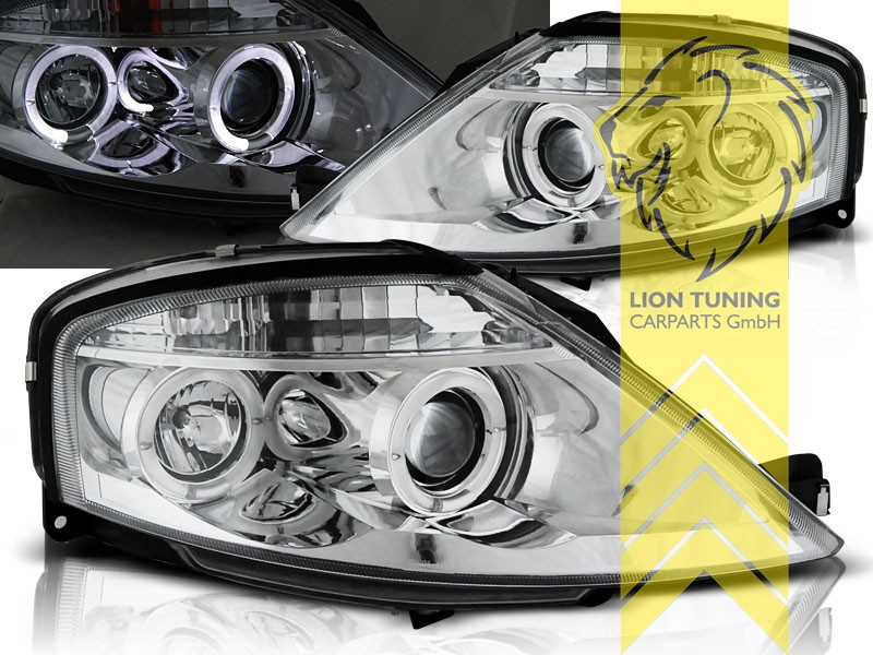 Liontuning - Tuningartikel für Ihr Auto  Lion Tuning Carparts GmbH Angel  Eyes Scheinwerfer Citroen C3 chrom