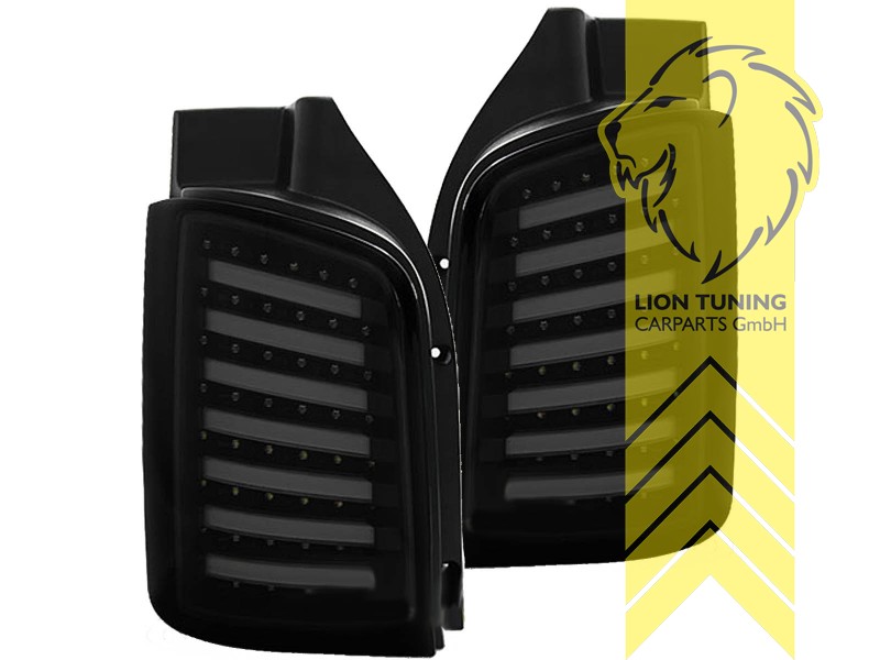 Liontuning - Tuningartikel für Ihr Auto  Lion Tuning Carparts GmbH LED  Rückleuchten VW T5 Bus Facelift Multivan Caravelle Transporter schwarz