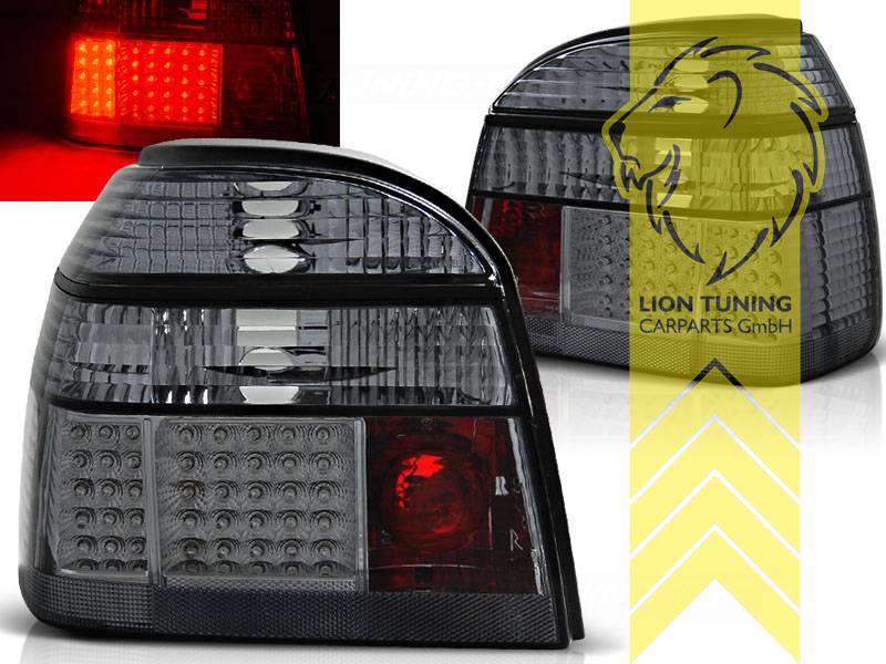 Liontuning - Tuningartikel für Ihr Auto  Lion Tuning Carparts GmbH LED  Rückleuchten VW Golf 3 schwarz smoke