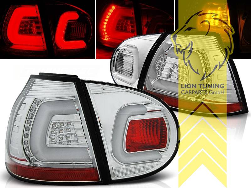 SW-Celi LED Rückleuchten für VW Golf 5 03-09 Lightbar black/clear - tuning  online kaufen