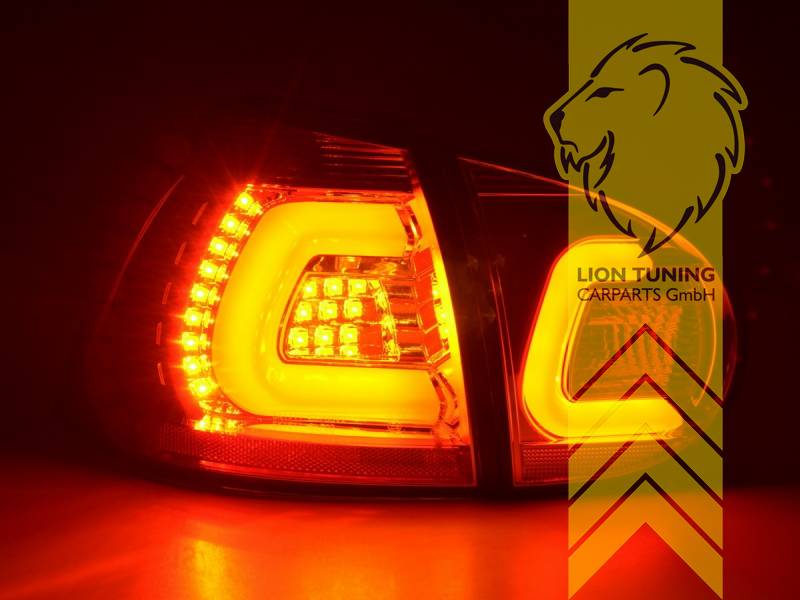 LED Lightbar Design Rückleuchten für VW Golf 5 (V) 03-09 chrom/klar