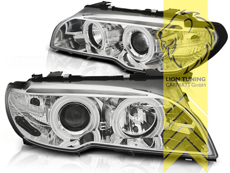 D2S Xenon Scheinwerfer mit CCFL Angel Eyes für BMW 3 Serie E46 