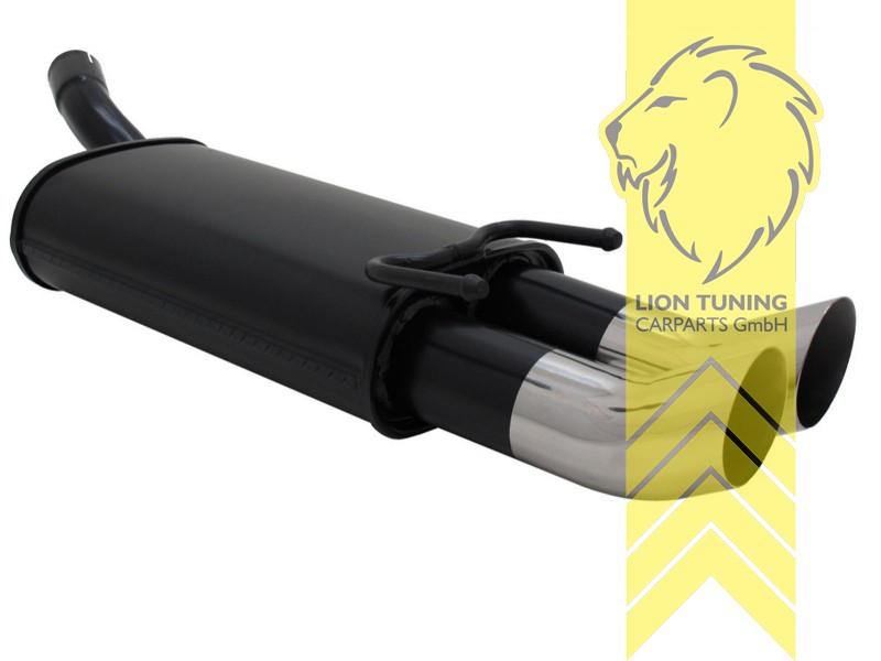 2 x 76mm, Endrohr doppel, 76mm, Rund, uch für alle 12V und 16V Modelle, Metall / Stahl, 1.0 / 1.2 / 1.4 / 1.5D / 1.6 / 1.7 / 1.7D, Eintragungsfrei / mit ABE