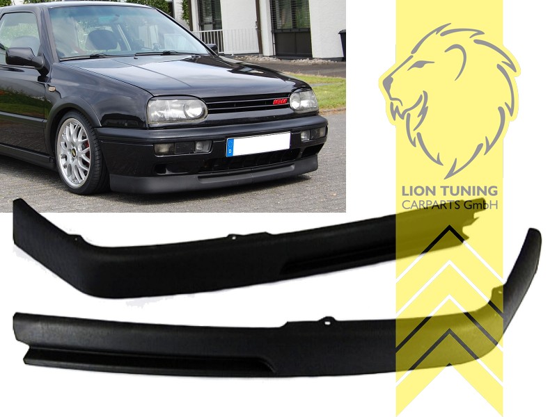 Liontuning - Tuningartikel für Ihr Auto  Lion Tuning Carparts GmbH  Frontspoiler Spoilerlippe VW Golf 3 Limousine Variant Cabrio GTi Optik