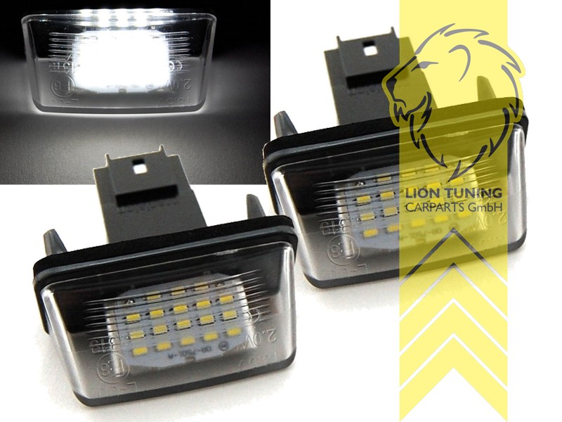 Liontuning - Tuningartikel für Ihr Auto  Lion Tuning Carparts GmbH LED SMD  Kennzeichenbeleuchtung Citroen C3 C4 C5
