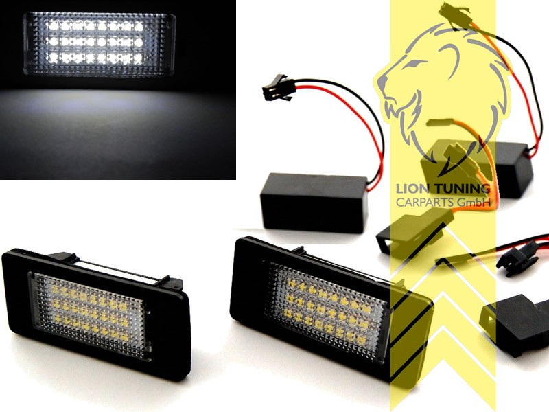 LED PREMIUM Kennzeichenbeleuchtung für Audi A1 A3 A4 B8 A5 8T A6 4G C7 TT  Q3 Q5