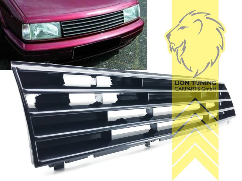 ohne Emblemaufnahme, schwarz matt, ABS Kunststoff, Eintragungsfrei / keine Eintragung nötig