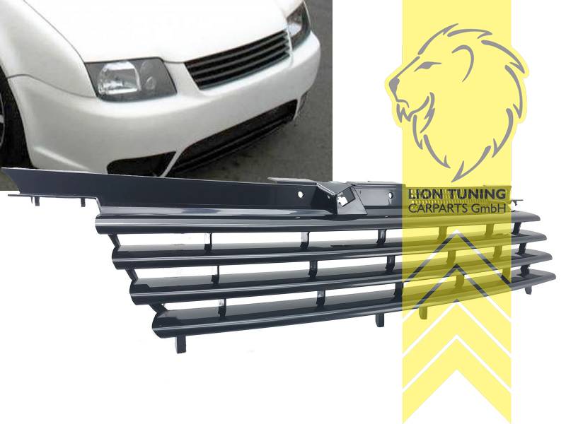 ohne Emblemaufnahme, schwarz matt, ABS Kunststoff, Eintragungsfrei / keine Eintragung nötig