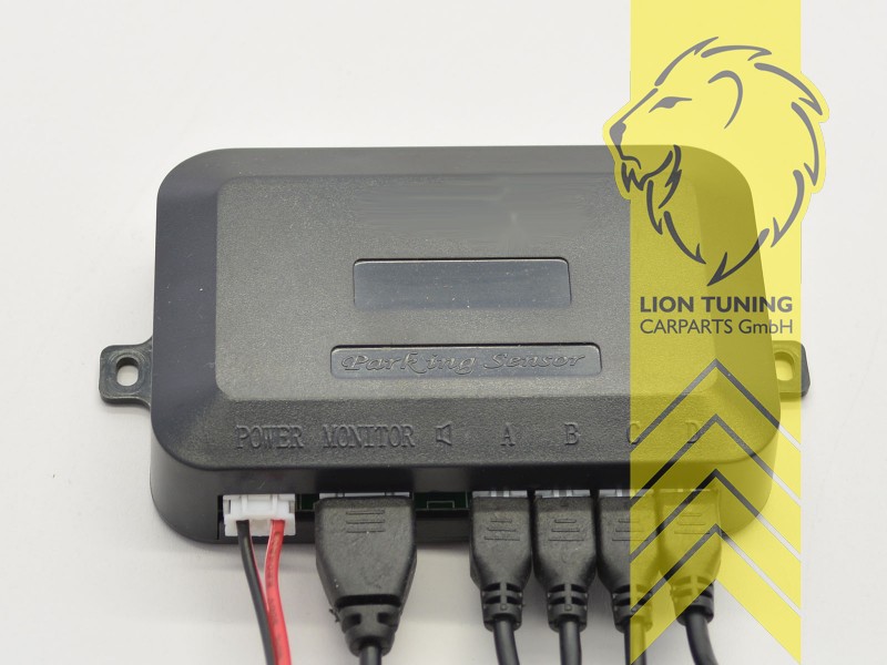 Liontuning - Tuningartikel für Ihr Auto  Lion Tuning Carparts GmbH Einparkhilfe  Rückfahrwarner Einparkwarner PDC mit 4 Sensoren + Buzzer Summer