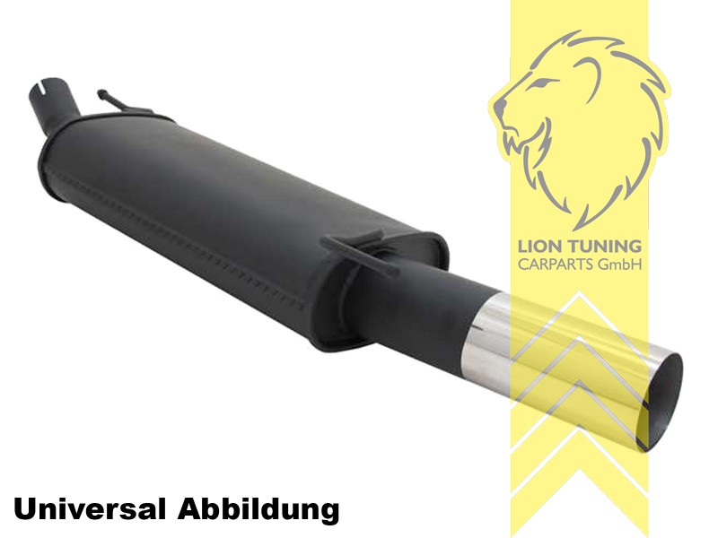 1 x 90mm RL-Design, Endrohr single, 90mm, Rund, Metall / Stahl, 1.0 / 1.0TSI / 1.2 / 1.2TSI / 1.4 / 1.4TSI / 1.6 / 1.2TDI /1.6TDI, Eintragungsfrei / mit ABE