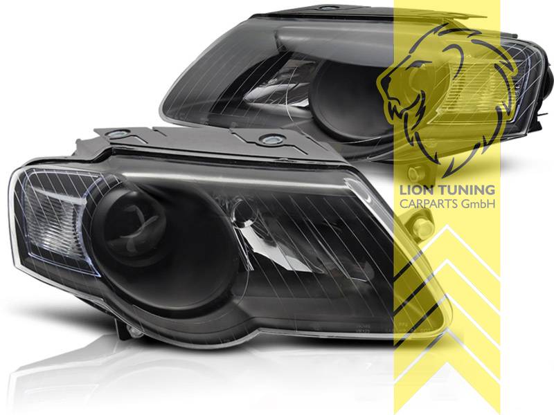 Halogen, schwarz, Abblendlicht H7 / Fernlicht H7, Blinkerbirnen BAU15S, elektrisch verstellbar - Stellmotor integriert, Eintragungsfrei / mit E-Prüfzeichen