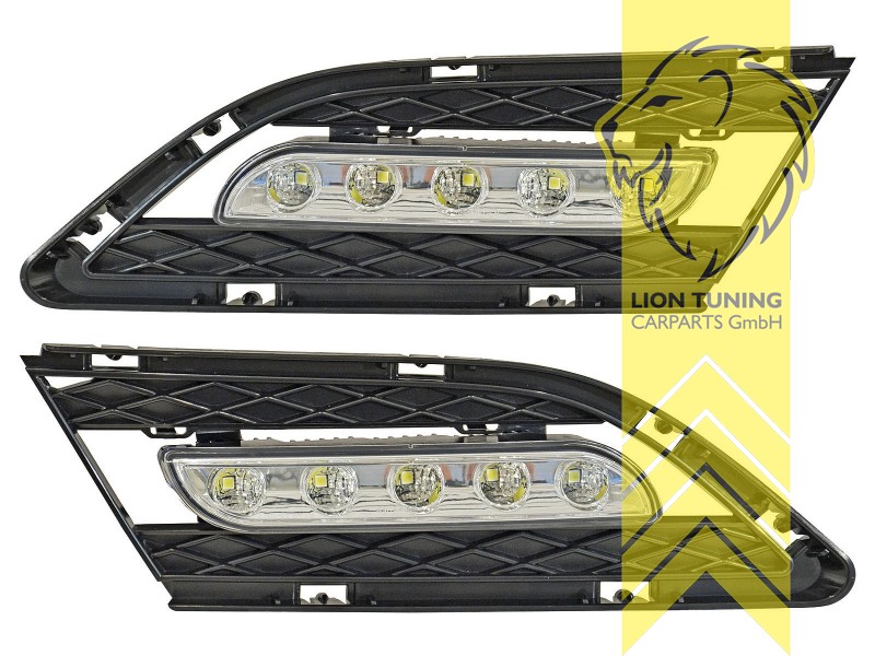 LED, nicht für M-Modelle, nur für Fahrzeuge mit Nebelscheinwerfer, Eintragungsfrei / mit E-Prüfzeichen, Eintragungsfrei / mit R87 Zulassung als Tagfahrlicht