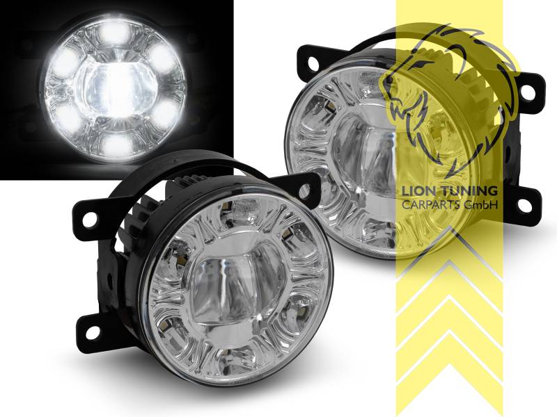 LED, chrom, Eintragungsfrei / mit E-Prüfzeichen, Eintragungsfrei / mit R87 Zulassung als Tagfahrlicht