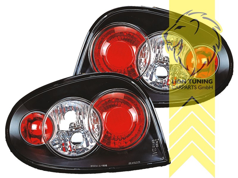 Halogen, schwarz, nur passend für 3-Türer, Blinkerbirnen BAU15S, Eintragungsfrei / mit E-Prüfzeichen