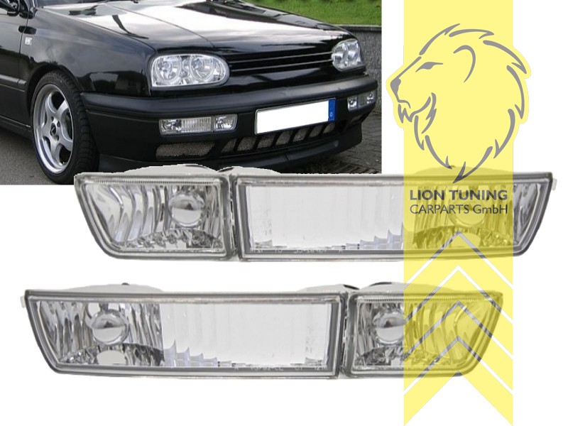 Liontuning - Tuningartikel für Ihr Auto  Lion Tuning Carparts GmbH  Stoßstange VW Golf 3 Limousine Variant Cabrio Vento RS Optik
