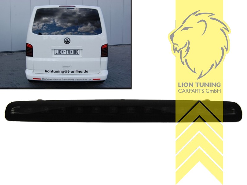 Liontuning - Tuningartikel für Ihr Auto  Lion Tuning Carparts GmbH LED Rückleuchten  VW T5 Bus Facelift Multivan Caravelle Transporter rot smoke