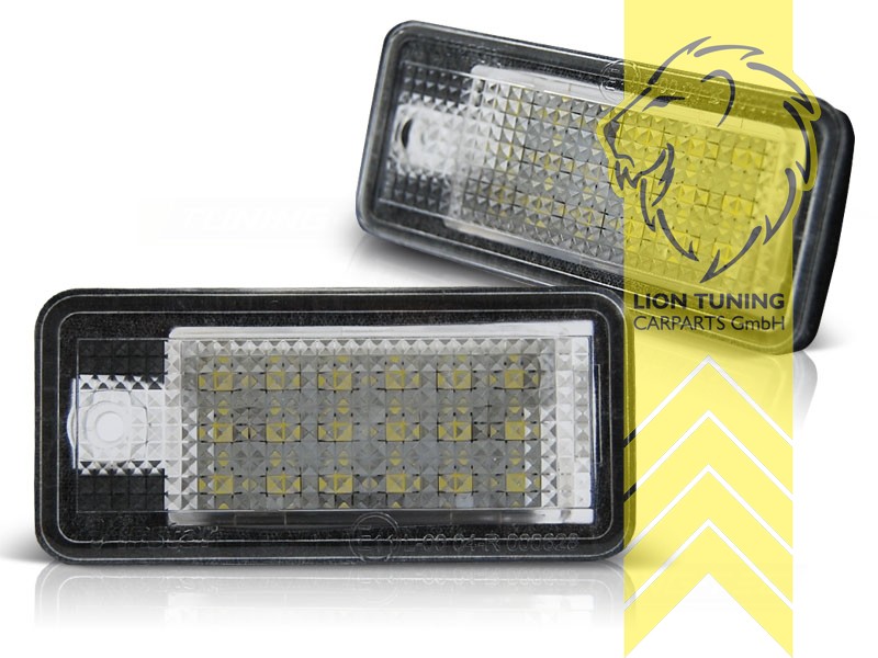 NUROTA Kennzeichenbeleuchtung LED passend für A3 8P, A4 B6 B7, A6 4F, A5  Cabrio, Q7 : : Auto & Motorrad