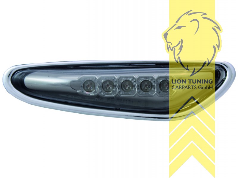 Liontuning - Tuningartikel für Ihr Auto  Lion Tuning Carparts GmbH LED  Seitenblinker BMW E46 Limousine Touring Facelift E83 X3 schwarz
