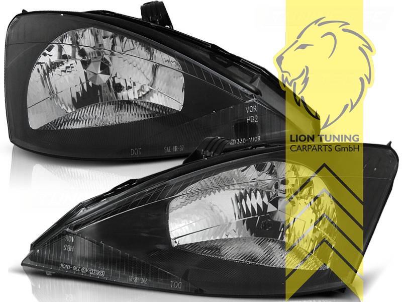 Liontuning - Tuningartikel für Ihr Auto  Lion Tuning Carparts GmbH Design  Scheinwerfer Ford Focus 1 Fließheck Turnier schwarz