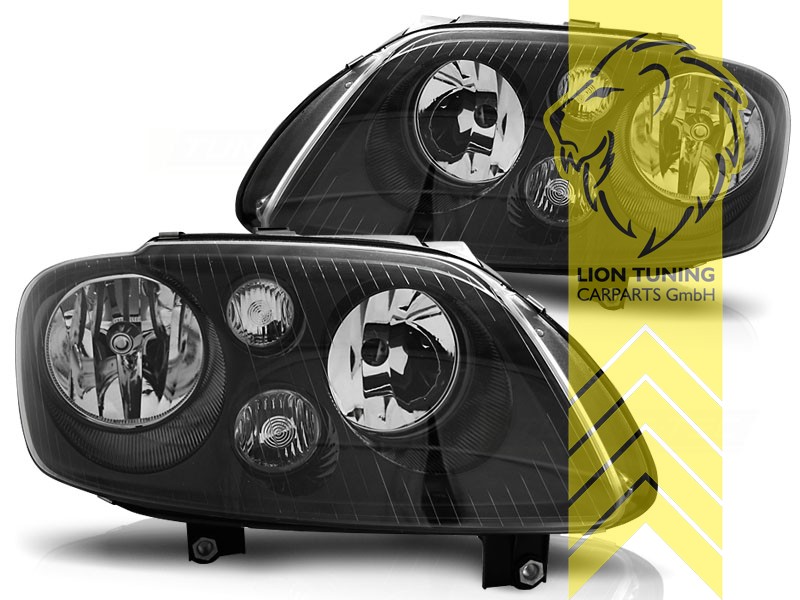 Liontuning - Tuningartikel für Ihr Auto  Lion Tuning Carparts GmbH Design  Scheinwerfer Klarglas VW Touran Caddy 3 schwarz