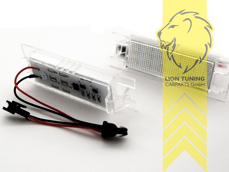 Liontuning - Tuningartikel für Ihr Auto  Lion Tuning Carparts GmbH LED SMD Kennzeichenbeleuchtung  Opel Insignia Vectra C Zafira Tigra B Twintop