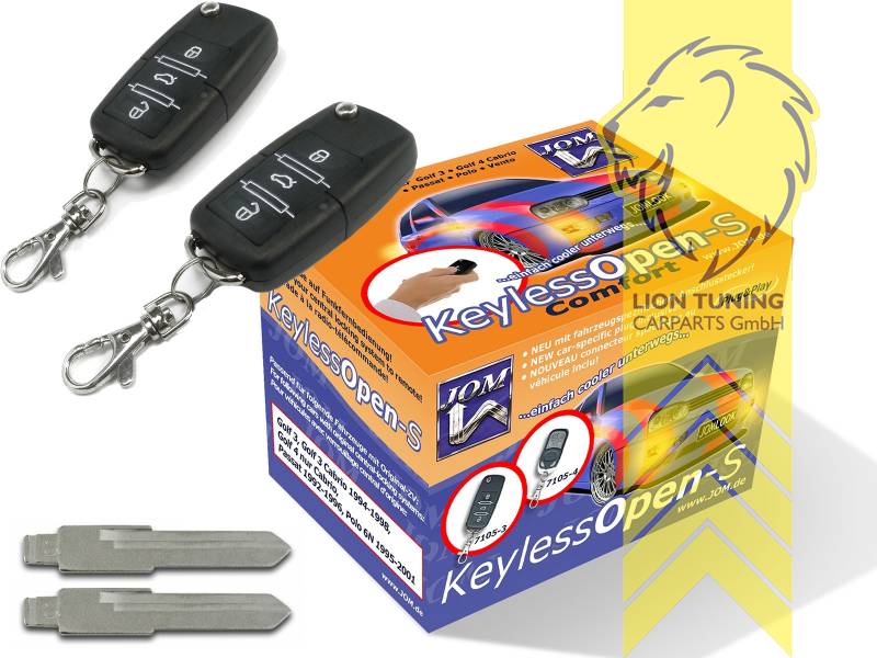 Liontuning - Tuningartikel für Ihr Auto  Lion Tuning Carparts GmbH  Funkfernbedienung mit Klappschlüssel Fahrzeugspezifisch Golf 3 Vento