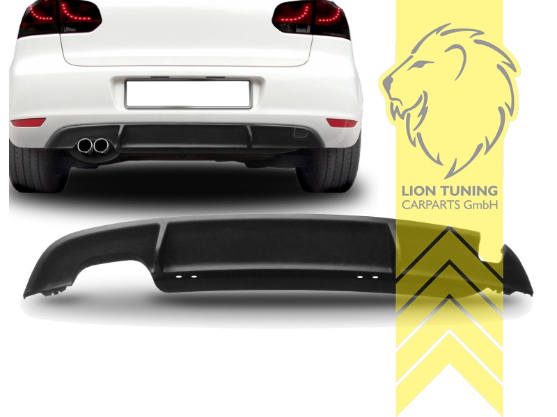 Liontuning - Tuningartikel für Ihr Auto  Lion Tuning Carparts GmbH  Heckansatz Heckspoiler Diffusor VW Golf 6 Limousine Sport Optik GTi Optik