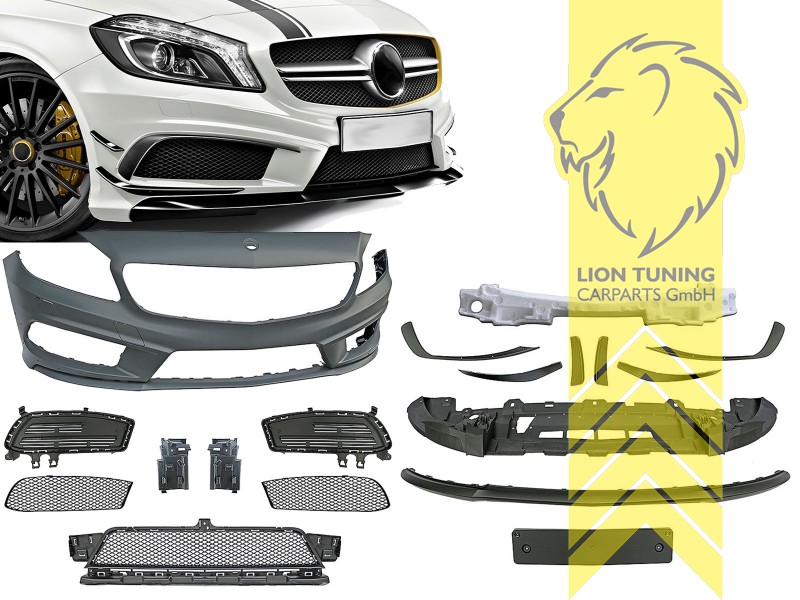 Ersatzteile von äquivalenter Qualität für die Besitzer des Fahrzeugs (entspr. EU-Verordnung 46/2010), PP Kunststoff, grundiert, für Fahrzeuge mit PDC, für Fahrzeuge mit oder ohne SRA