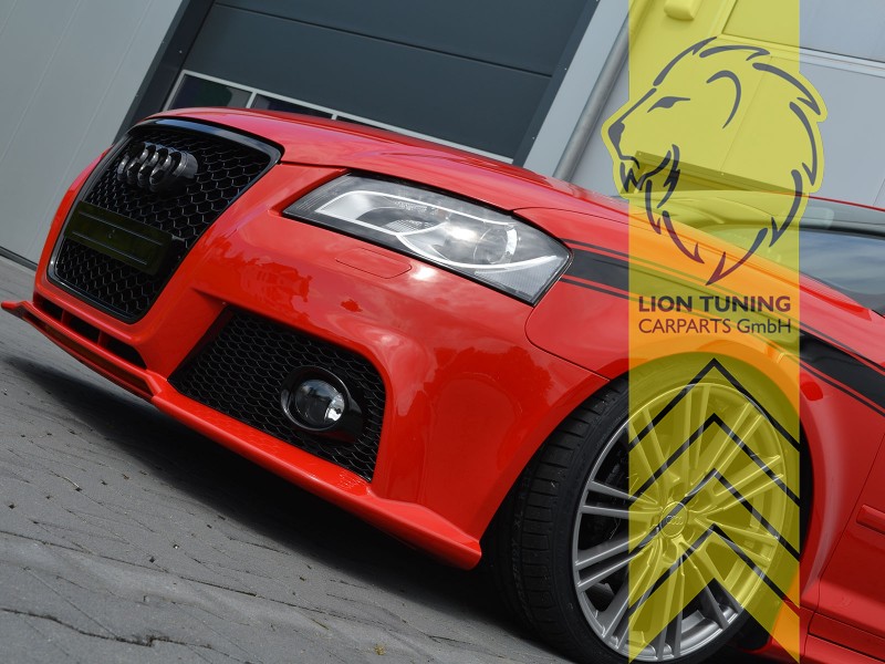 Liontuning - Tuningartikel für Ihr Auto  Lion Tuning Carparts GmbH Stoßstange  Audi A3 8P RS Optik mit Grill schwarz für PDC