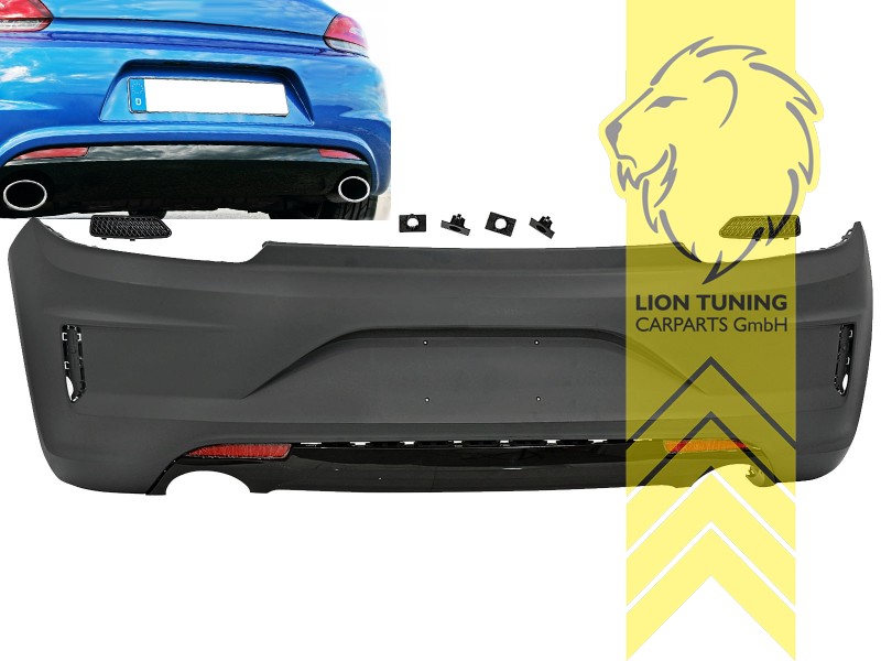 Liontuning - Tuningartikel für Ihr Auto  Lion Tuning Carparts GmbH  Heckstoßstange VW Scirocco 3 R Optik für PDC
