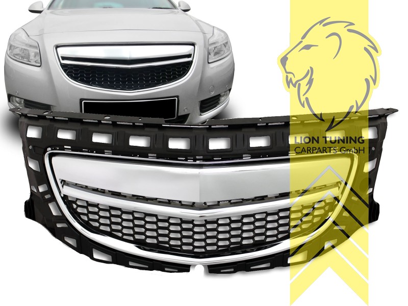 ohne Emblemaufnahme, chrom, ABS Kunststoff, Eintragungsfrei / keine Eintragung nötig