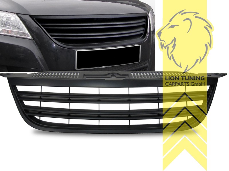 ohne Emblemaufnahme, schwarz matt, ABS Kunststoff, Eintragungsfrei / keine Eintragung nötig