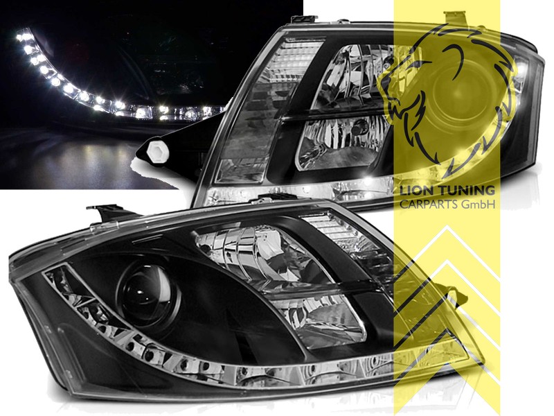 Halogen, schwarz, Abblendlicht H7 / Fernlicht H1, Abblendlicht H7 / Fernlicht H1 / Nebelscheinwerfer H7, Blinkerbirnen BAU15S, elektrisch verstellbar - Stellmotor integriert, Eintragungsfrei / mit E-Prüfzeichen