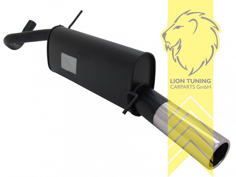 1 x 90mm, Endrohr single, 90mm, Rund, für Fahrzeuge mit R-Line Stoßstange, Metall / Stahl, 1.2 / 1.2 TSI / 1.4 / 1.4 GTI / 1.6 / 1.2 TDI / 1.6 TDI, Eintragungsfrei / mit ABE