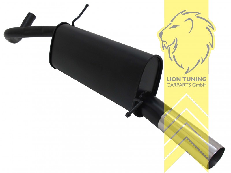 1 x 76mm RL-Design, Endrohr single, 76mm, Rund, passend für Fahrzeuge mit R-Line Stoßstange, Metall / Stahl, 1.2 / 1.2 TSI / 1.4 / 1.4 GTI / 1.6 / 1.2 TDI / 1.6 TDI, Eintragungsfrei / mit ABE