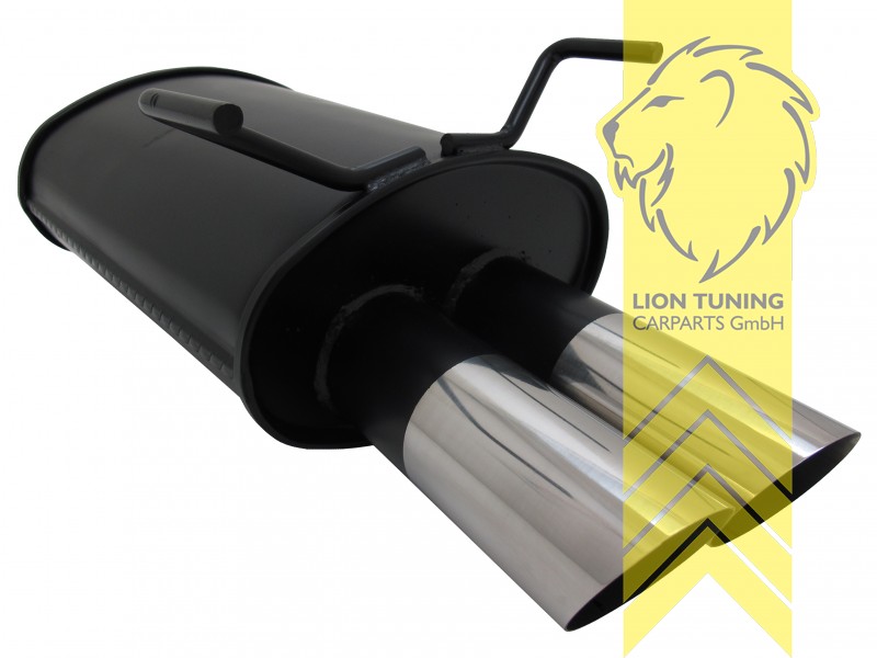 2 x 76mm MS-Design, Endrohr doppel, 76mm, Rund, Metall / Stahl, 1.6 / 1.6-16V / 1.8 / 1.8-16V / 2.0-16V, Eintragungsfrei / mit ABE