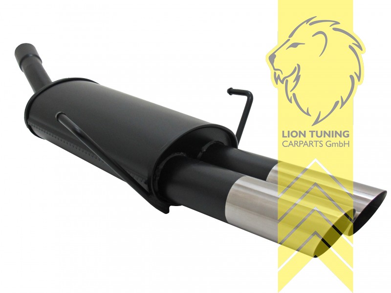 2 x 76mm MS-Design, Endrohr doppel, 76mm, Rund, Metall / Stahl, 1.4 16V / 1.6 16V / 1.8 16V / 1.7 CDTI / 1.9 CDTI, Eintragungsfrei / mit ABE