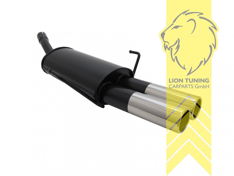 2 x 76mm, Endrohr doppel, 76mm, Rund, Metall / Stahl, 1.4 16V / 1.6 16V / 1.8 16V / 1.7 CDTI / 1.9 CDTI, Eintragungsfrei / mit ABE