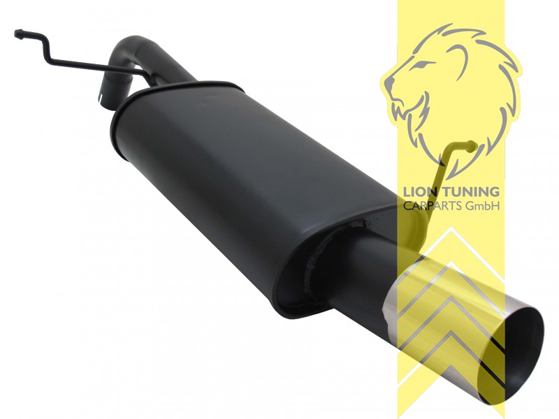 1 x 90mm RL-Design, Endrohr single, 90mm, Rund, Metall / Stahl, 1.25 / 1.4 / 1.6 / 1.4 TDCI / 1.5 TDCI / 1.6 TDCI, Eintragungsfrei / mit ABE