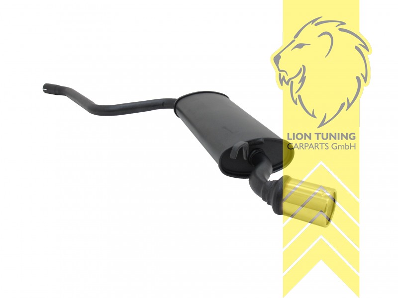 1 x 76mm, Endrohr single, 76mm, Rund, nur passend bei Sporting, Metall / Stahl, 0.9 / 1.1, Eintragungsfrei / mit ABE