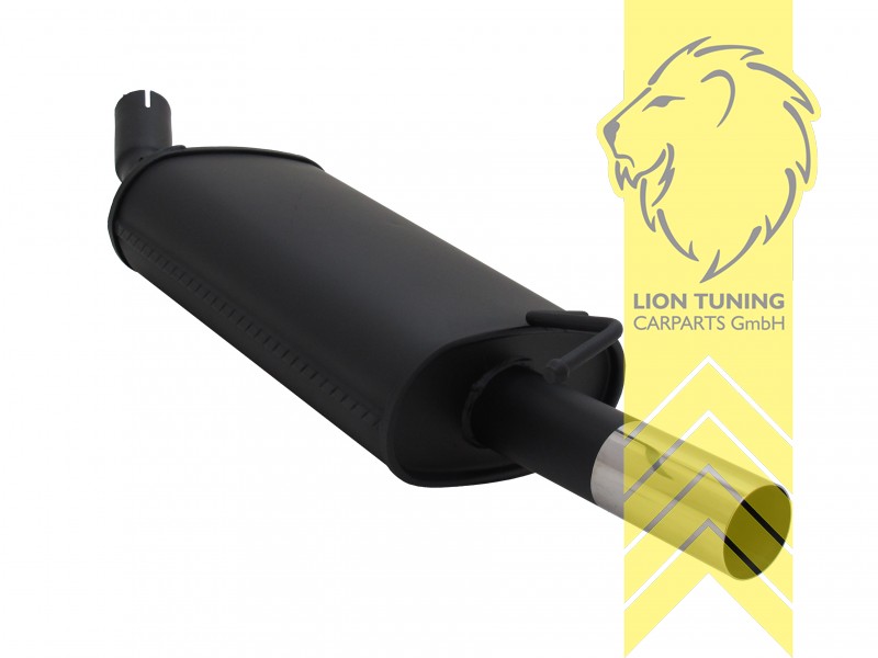 1 x 60mm, Endrohr single, 60mm, Rund, Metall / Stahl, 1.1 / 1.3 / 1.4, Eintragungsfrei / mit ABE