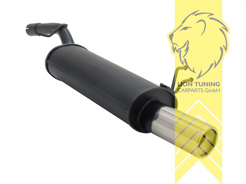 1 x 90mm, Endrohr single, 90mm, Rund, Metall / Stahl, 1.2 16V / 1.4 16V / 1.4 TDCI / 1.6 TDCI, Eintragungsfrei / mit ABE