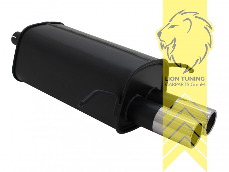 2 x 76mm, Endrohr doppel, 76mm, Rund, Metall / Stahl, C200K / C230K / C200D / C240 / C200 CDI / C220 CDI, C180 / C200 / C230 / C240 / C250 / C180K, Eintragungsfrei / mit ABE