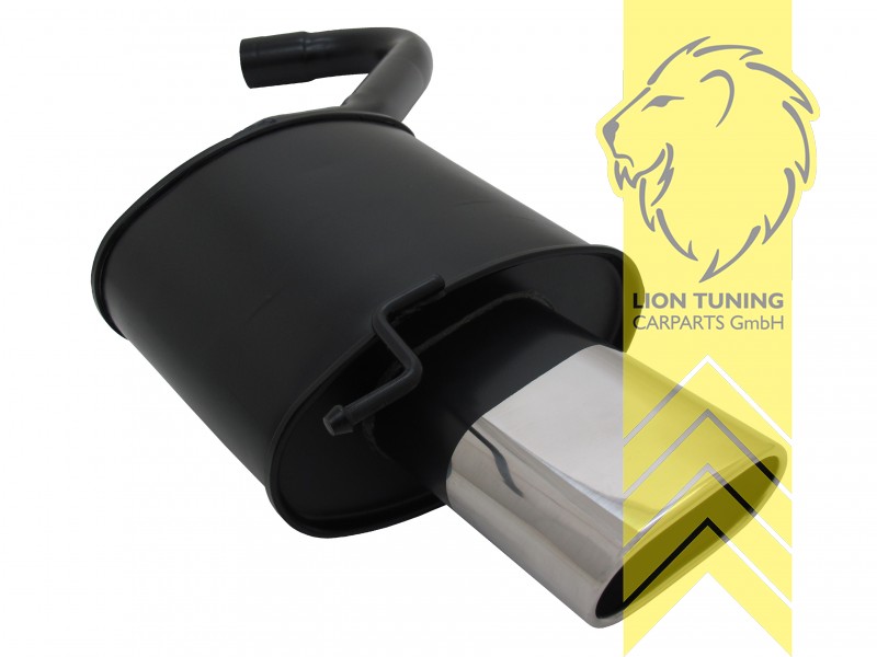 135 x 75 mm Oval, Endrohr single, 75x135mm, Oval, Metall / Stahl, 320i 110KW (N46) / 320si 127KW (N45), 316i 85KW (N45) / 318i 95KW (N46), Eintragungsfrei / mit ABE