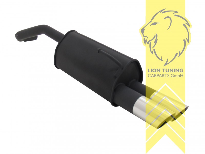 2 x 76mm MS-Design, Endrohr doppel, 76mm, Rund, Metall / Stahl, 1.0 / 1.1 / 1.4 / 1.7D, Eintragungsfrei / mit ABE