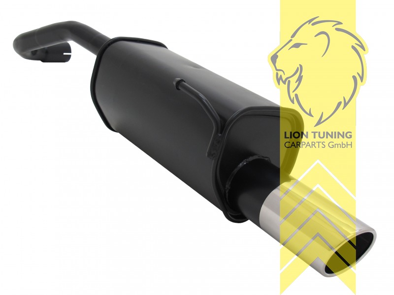 1 x 90mm SR-Design, Endrohr single, 90mm, Rund, Metall / Stahl, 1.0 / 1.1 / 1.4 / 1.7D, Eintragungsfrei / mit ABE