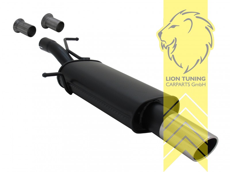 1 x 90mm SR-Design, Endrohr single, 90mm, Rund, Metall / Stahl, 1.4 / 1.6 16V / 2.0 16V / 1.6 HDI / 2.0 HDI, Eintragungsfrei / mit ABE