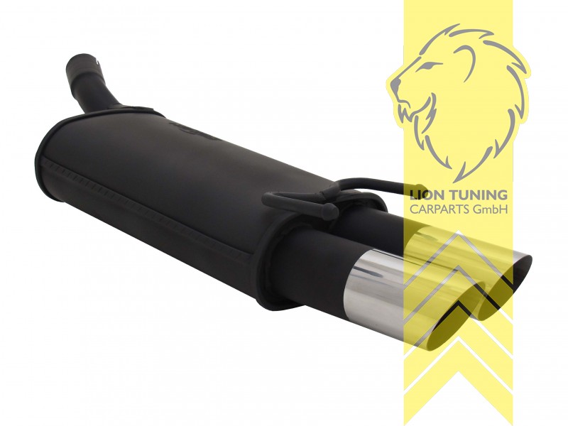 2 x 76mm MS-Design, Endrohr doppel, 76mm, Rund, auch für 12V und 16V, nicht für Combo, Metall / Stahl, 1.0 / 1.2 / 1.4 / 1.5D / 1.6 / 1.7 / 1.7D, Eintragungsfrei / mit ABE