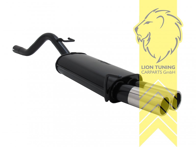 2 x 76mm, Endrohr doppel, 76mm, Rund, Metall / Stahl, 1.0 / 1.2 / 1.4 / 1.3 CDTI / 1.7 CDTI, Eintragungsfrei / mit ABE