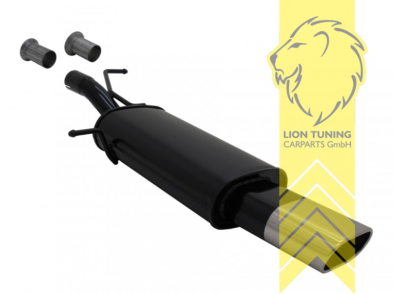 135 x 75 mm Oval, Endrohr single, 75x135mm, Oval, Metall / Stahl, 1.4 / 1.6 / 2.0 / 1.4 HDI / 1.6 HDI / 2.0 HDI, Eintragungsfrei / mit ABE